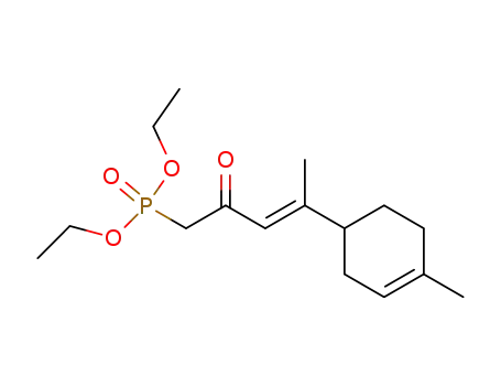 Molecular Structure of 181809-53-0 ([(E)-4-(4-Methyl-cyclohex-3-enyl)-2-oxo-pent-3-enyl]-phosphonic acid diethyl ester)