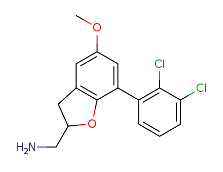 (+/-)-{[7-(2,3-dichlorophenyl)-5-methoxy-2,3-dihydro-1-benzofuran-2-yl]methyl}amine