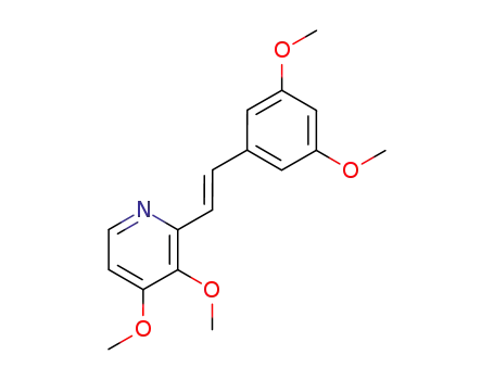 Molecular Structure of 895537-12-9 ((E)-2-aza-3',5,5',6-tetramethoxystilbene)