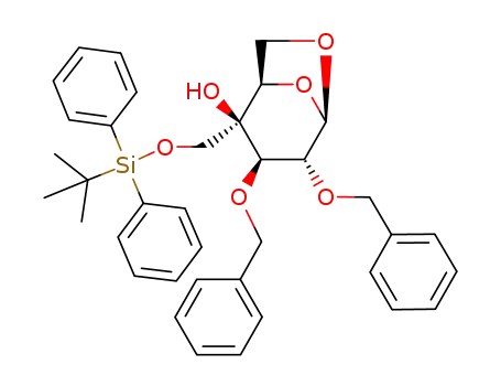 1,6-Anhydro-2,3-di-O-benzyl-4-<<(tert-butyldiphenylsilyl)oxy>methyl>-β-D-galactopyranose