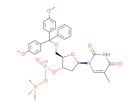 5'-O-(dimethoxytrityl)thymidin-3'-yl (trimethylsilyl)-H-phosphonate