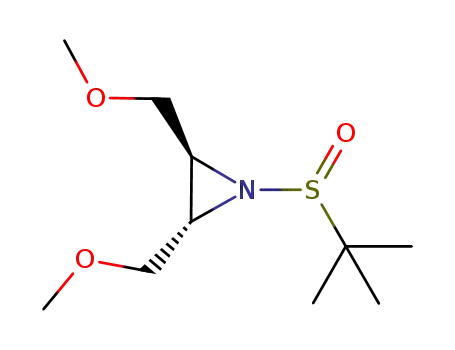 Molecular Structure of 798576-25-7 (Aziridine, 1-[(1,1-dimethylethyl)sulfinyl]-2,3-bis(methoxymethyl)-,
(2S,3S)-)