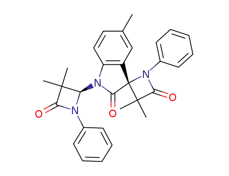 (S)-1'-((R)-3,3-DIMETHYL-4-OXO-1-PHENYLAZETIDIN-2-YL)-3,3,5'-TRIMETHYL-1-PHENYLSPIRO[AZETIDINE-2.3'-INDOLINE]-2',4-DIONE