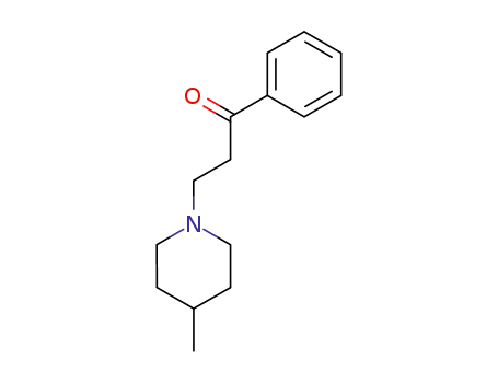 Molecular Structure of 6622-90-8 (3-(4-methylpiperidin-1-yl)-1-phenylpropan-1-one)