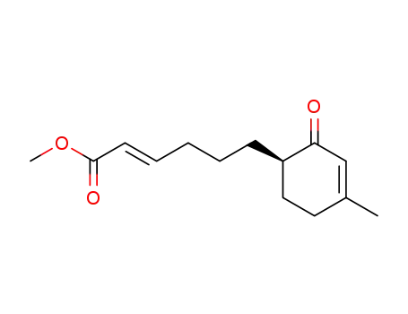 (E)-6-((R)-4-Methyl-2-oxo-cyclohex-3-enyl)-hex-2-enoic acid methyl ester