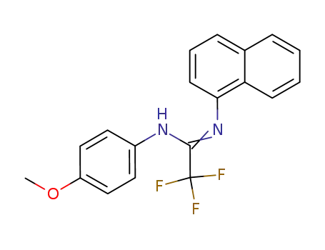 Ethanimidamide, 2,2,2-trifluoro-N-(4-methoxyphenyl)-N'-1-naphthalenyl-