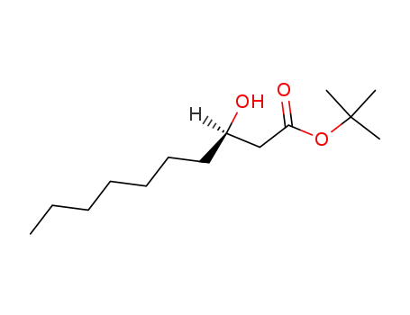 Molecular Structure of 63741-29-7 (Decanoic acid, 3-hydroxy-, 1,1-dimethylethyl ester, (R)-)