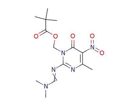 2-[(Dimethylamino)methylene]amino-3N-(pivaloyloxy)methyl-6-methyl-5-nitro-4-pyrimidinol