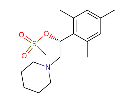 Methanesulfonic acid (R)-2-piperidin-1-yl-1-(2,4,6-trimethyl-phenyl)-ethyl ester