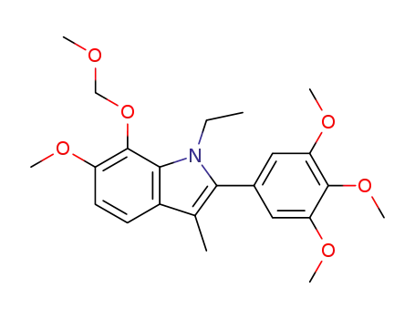 1-Ethyl-6-methoxy-7-methoxymethoxy-3-methyl-2-(3,4,5-trimethoxy-phenyl)-1H-indole