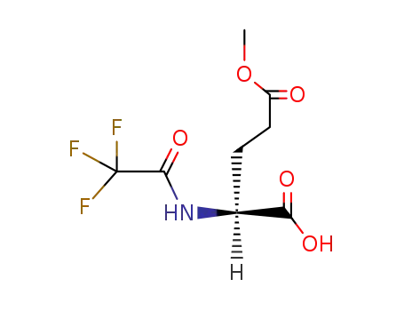 Molecular Structure of 688-19-7 (L-Glutamic acid, N-(trifluoroacetyl)-, 5-methyl ester)