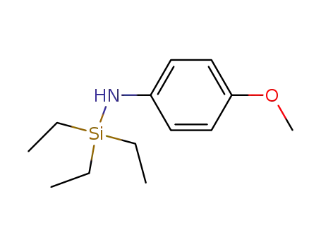Molecular Structure of 53742-50-0 (Silanamine, 1,1,1-triethyl-N-(4-methoxyphenyl)-)