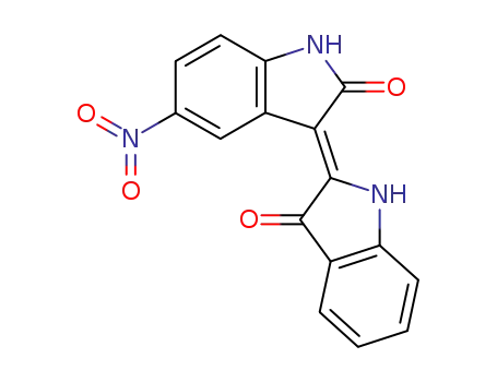 Molecular Structure of 910035-18-6 (5-Nitroindirubin)