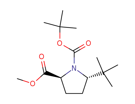 Molecular Structure of 185064-55-5 (N-Boc-5(S)-tert-butyl-L-proline methyl ester)