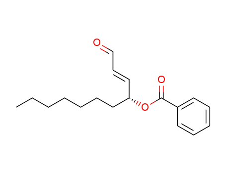 Benzoic acid (R)-1-((E)-3-oxo-propenyl)-octyl ester