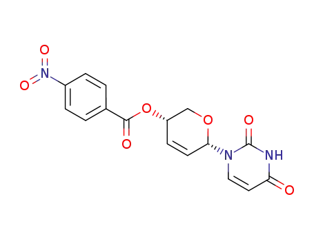 <4'-O-(p-Nitrobenzoyl)-2',3'-dideoxy-α-D-glycero-pent-2'-enopyranosyl>uracil