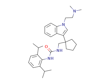 Urea,N-[2,6-bis(1-methylethyl)phenyl]-N'-[[1-[1-[2-(dimethylamino)ethyl]-1H-indol-3-yl]cyclopentyl]methyl]-
