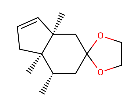 r-1,c-5,c-6-trimethylspiro<bicyclo<4.3.0>non-8-ene-3,2'-<1,3>dioxolane>