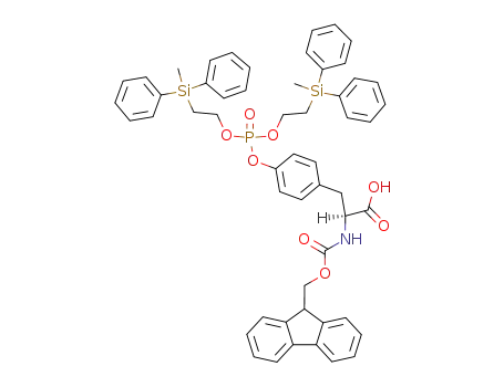 Molecular Structure of 158817-11-9 (FMOC-TYR(PO3(MDPSE)2)-OH)