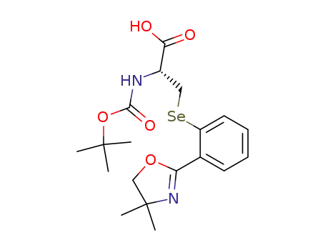 2-<i>tert</i>-butoxycarbonylamino-3-[2-(4,4-dimethyl-4,5-dihydro-oxazol-2-yl)-phenylselanyl]-propionic acid