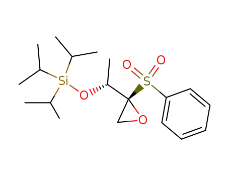 2-phenylsulfonyl-2-<1'-(triisopropylsiloxy)ethyl>oxirane