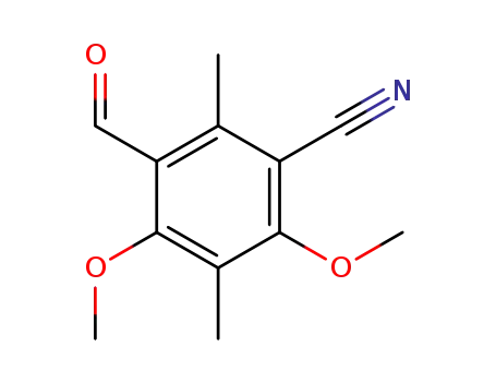 Benzonitrile, 3-formyl-4,6-dimethoxy-2,5-dimethyl- (9CI)