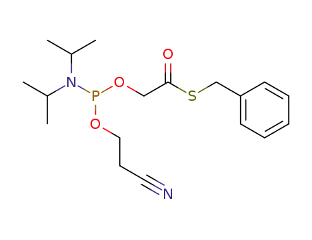 [(2-Cyano-ethoxy)-diisopropylamino-phosphanyloxy]-thioacetic acid S-benzyl ester