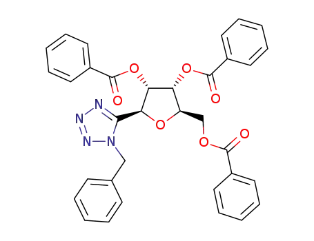 1-benzyl-5-(2,3,5-tri-O-benzoyl-β-D-ribofuranosyl)tetrazole