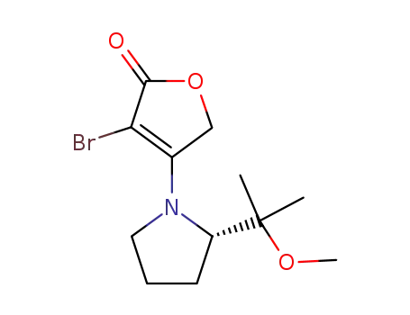 2(5H)-Furanone,
3-bromo-4-[2-(1-methoxy-1-methylethyl)-1-pyrrolidinyl]-, (S)-