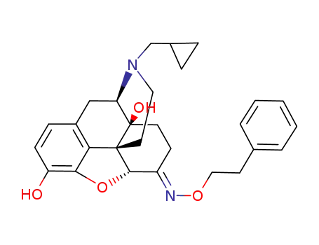 Molecular Structure of 127227-10-5 (6-(2-phenylethyl)oximino naltrexone)