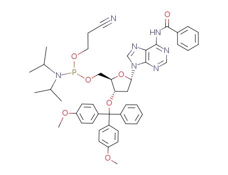 (N6-Benzoyl)-5'-O-[(N,N-diisopropylamino)-(2-cyanoethoxy)phosphinyl]-3'-O-(4,4'-dimethoxytrityl)-2'-deoxyadenosine