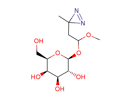 Molecular Structure of 117405-74-0 (3-azi-1-methoxybutylgalactopyranoside)