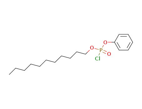 Phosphorochloridic acid phenyl ester undecyl ester