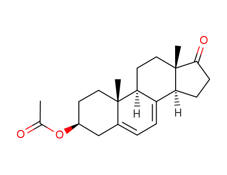 Molecular Structure of 64110-61-8 (17-oxoandrosta-5,7-dien-3-yl acetate)