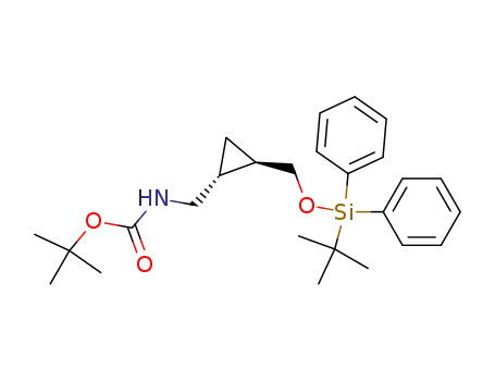 [(1R,2R)-2-(tert-Butyl-diphenyl-silanyloxymethyl)-cyclopropylmethyl]-carbamic acid tert-butyl ester