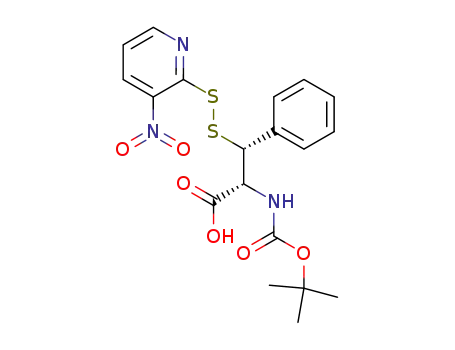 (2R,3R)-2-((tert-butyloxycarbonyl)amino)-3-((S-3-nitro-2-pyridinesulfenyl)thio)-3-phenylpropionic acid
