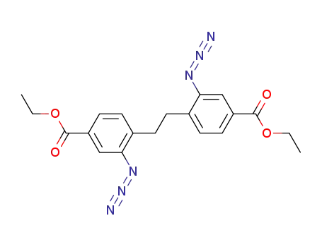Molecular Structure of 150713-25-0 (Diethyl 2,2'-diazidobibenzyl-4,4'-dicarboxylate)