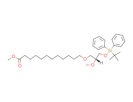 12-[(R)-3-(tert-Butyl-diphenyl-silanyloxy)-2-methoxy-propoxy]-dodecanoic acid methyl ester