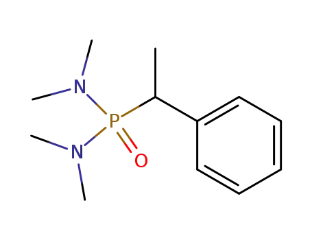 Molecular Structure of 64394-07-6 (Phosphonic diamide, N,N,N',N'-tetramethyl-P-(1-phenylethyl)-)