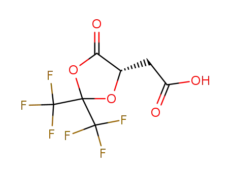 1,3-Dioxolane-4-acetic acid, 5-oxo-2,2-bis(trifluoromethyl)-, (4S)-