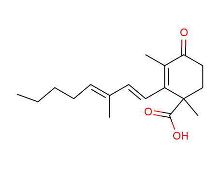 Molecular Structure of 99493-86-4 ((7E,9E)-trisporic acid A)