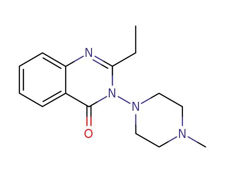 4(3H)-Quinazolinone, 2-ethyl-3-(4-methyl-1-piperazinyl)-