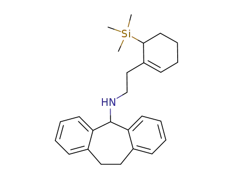 Molecular Structure of 152510-73-1 ((10,11-Dihydro-5H-dibenzo[a,d]cyclohepten-5-yl)-[2-(6-trimethylsilanyl-cyclohex-1-enyl)-ethyl]-amine)