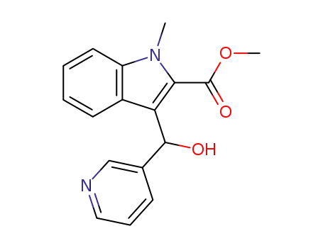 3-(hydroxy-pyridin-3-yl-methyl)-1-methyl-1<i>H</i>-indole-2-carboxylic acid methyl ester