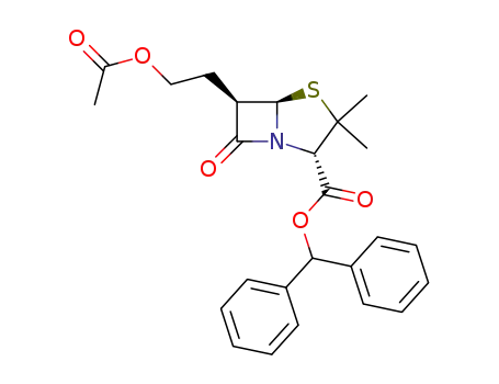 benzhydryl 6β-(2'-acetoxyethyl)penicillanate