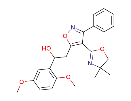 1-(2,5-Dimethoxy-phenyl)-2-[4-(4,4-dimethyl-4,5-dihydro-oxazol-2-yl)-3-phenyl-isoxazol-5-yl]-ethanol