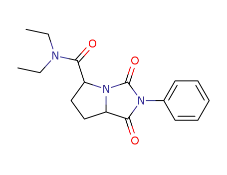 1H-Pyrrolo(1,2-c)imidazole-5-carboxamide, hexahydro-N,N-diethyl-1,3-dioxo-2-phenyl-, trans-(+-)-