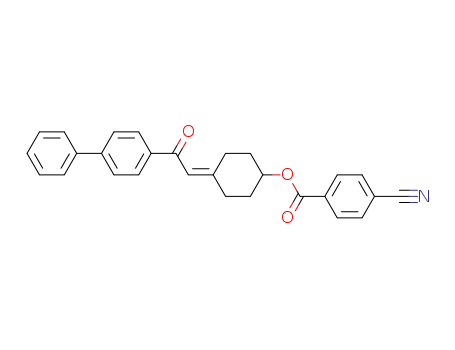 Molecular Structure of 94110-63-1 (Benzoic acid, 4-cyano-,
4-(2-[1,1'-biphenyl]-4-yl-2-oxoethylidene)cyclohexyl ester)