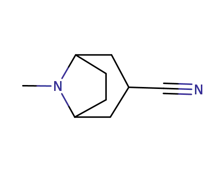 Molecular Structure of 96920-55-7 (8-Azabicyclo[3.2.1]octane-3-carbonitrile,8-methyl-(9CI))