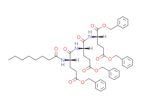 (S)-2-[(S)-4-Benzyloxycarbonyl-2-((S)-4-benzyloxycarbonyl-2-octanoylamino-butyrylamino)-butyrylamino]-pentanedioic acid dibenzyl ester